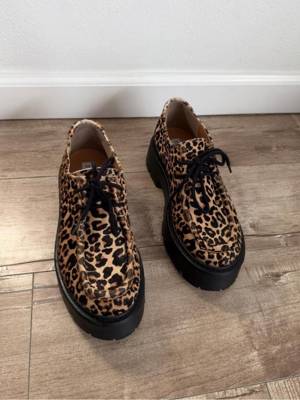 Steve Madden leopard-print platform oxfords size 8.5 - Picture 2 of 7